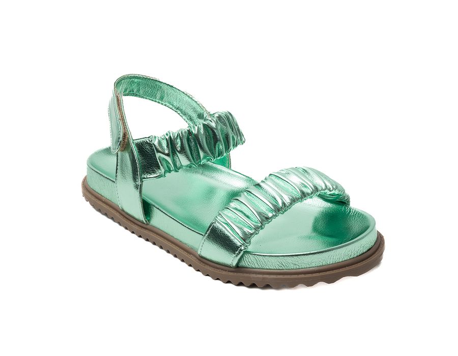 Papete Kely Metalizado Verde | KUENTO SHOES