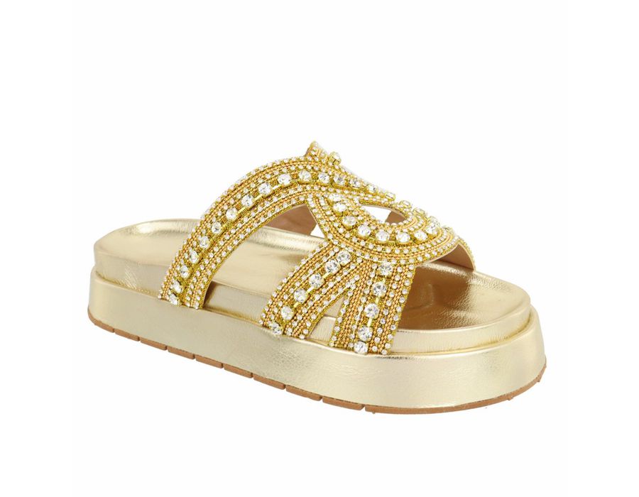 Flatform Pati Ouro Light | KUENTO SHOES